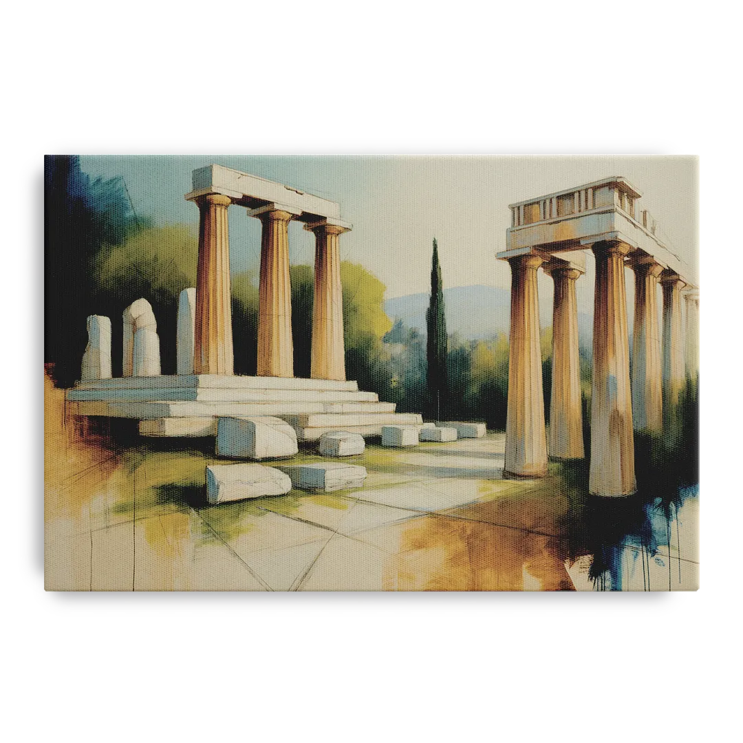 Ancient Agora Echoes Front - Canvas Wall Art