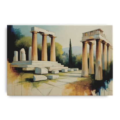 Ancient Agora Echoes Front - Canvas Wall Art