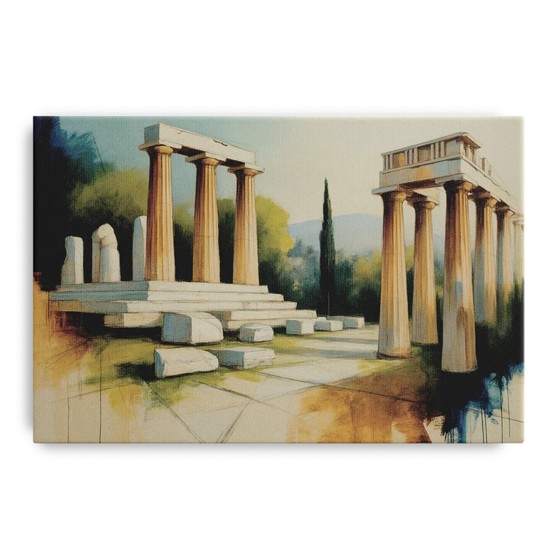 Ancient Agora Echoes Front - Canvas Wall Art