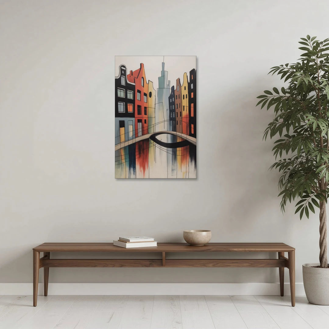 Anne Frank's Amsterdam - Canvas Wall Art - Coffee Table - 24x36