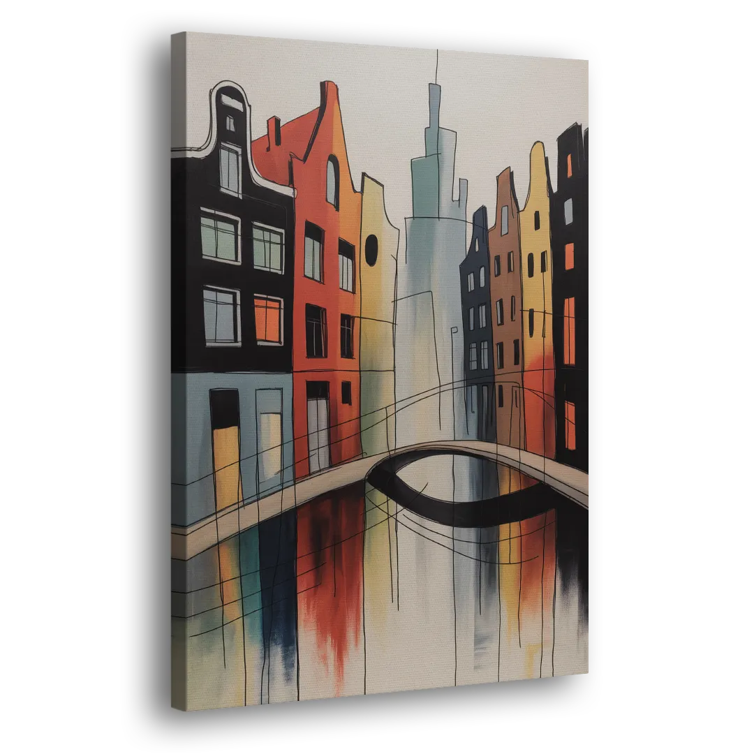 Anne Frank's Amsterdam Side - Canvas Wall Art