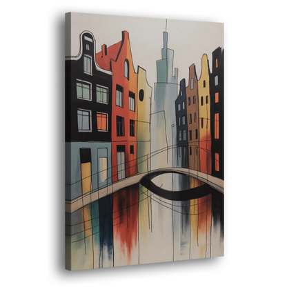 Anne Frank's Amsterdam Side - Canvas Wall Art