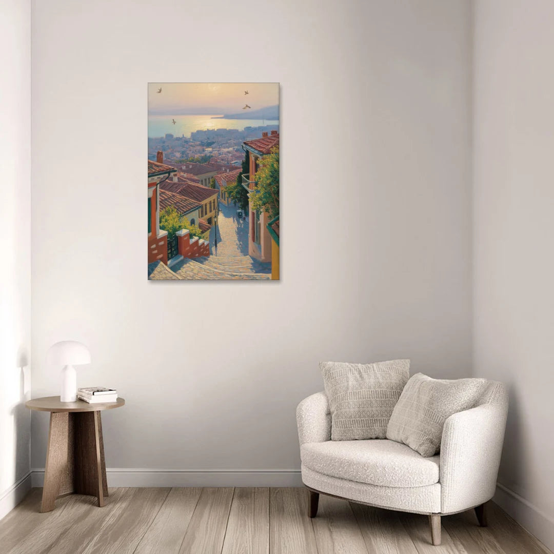 Ano Poli Views - Canvas Wall Art - Sofa - 24x36