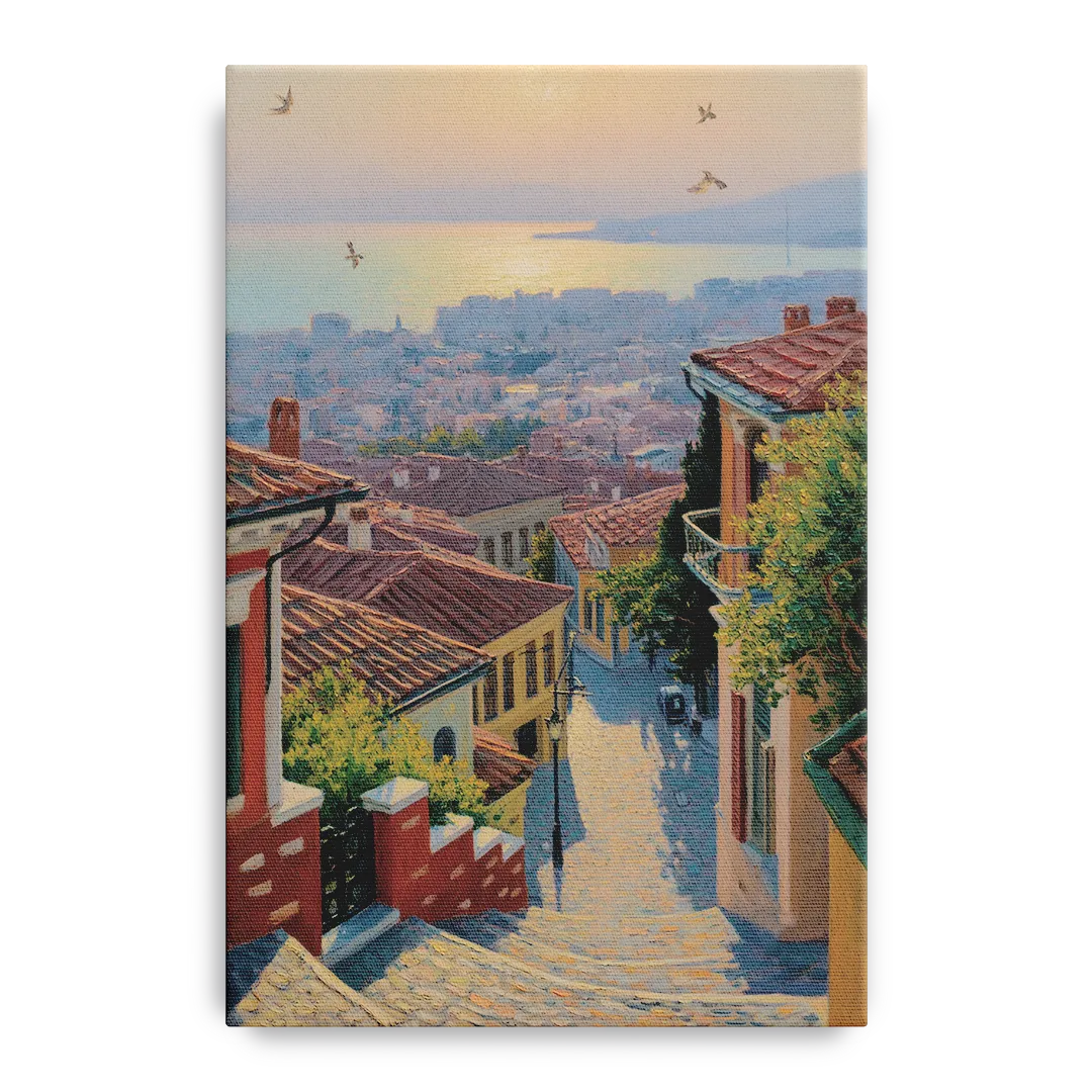 Ano Poli Views Front - Canvas Wall Art