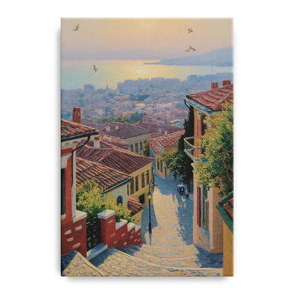 Ano Poli Views Front - Canvas Wall Art