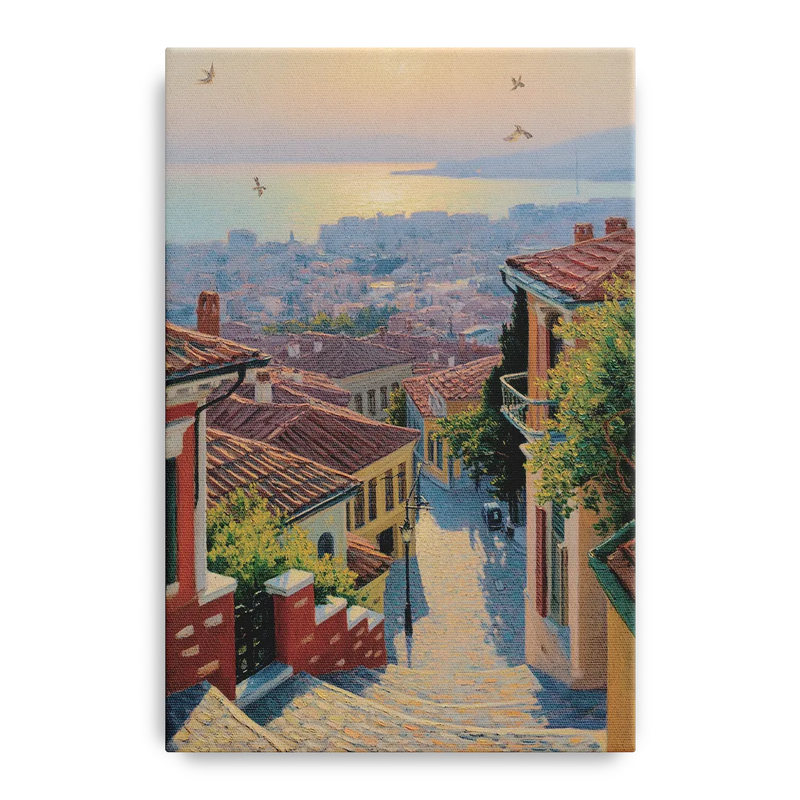 Ano Poli Views Front - Canvas Wall Art