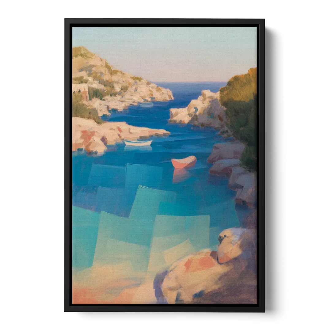 Anthony Quinn Bay Front - Black Canvas Wall Art