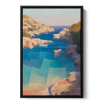 Anthony Quinn Bay Front - Black Canvas Wall Art