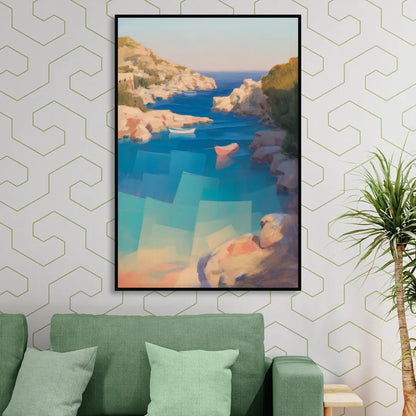 Anthony Quinn Bay Living Room - Black Canvas Wall Art