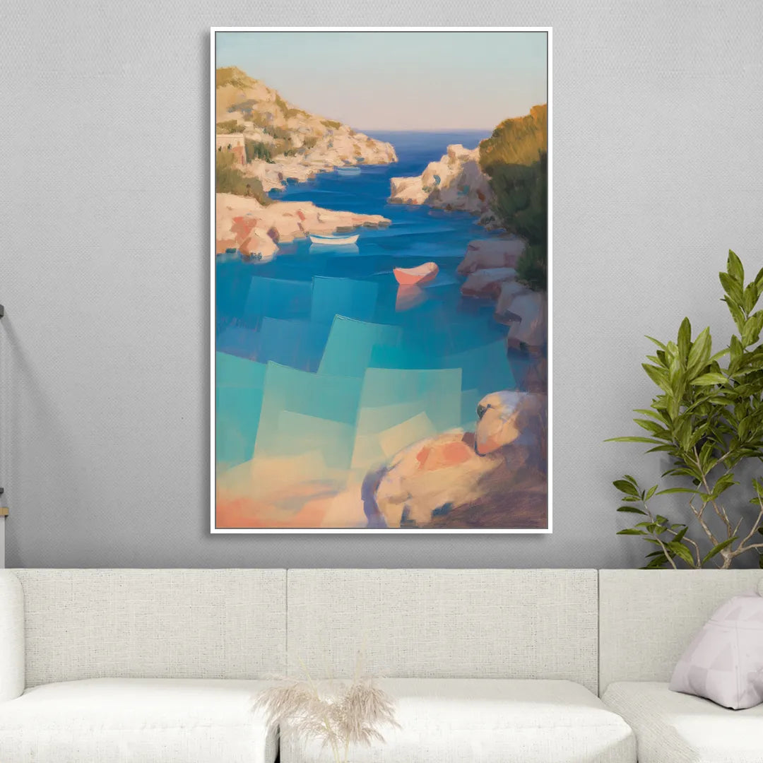 Anthony Quinn Bay Sitting Room - White Canvas Wall Art