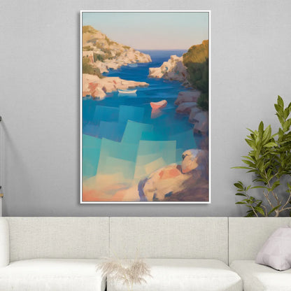 Anthony Quinn Bay Sitting Room - White Canvas Wall Art