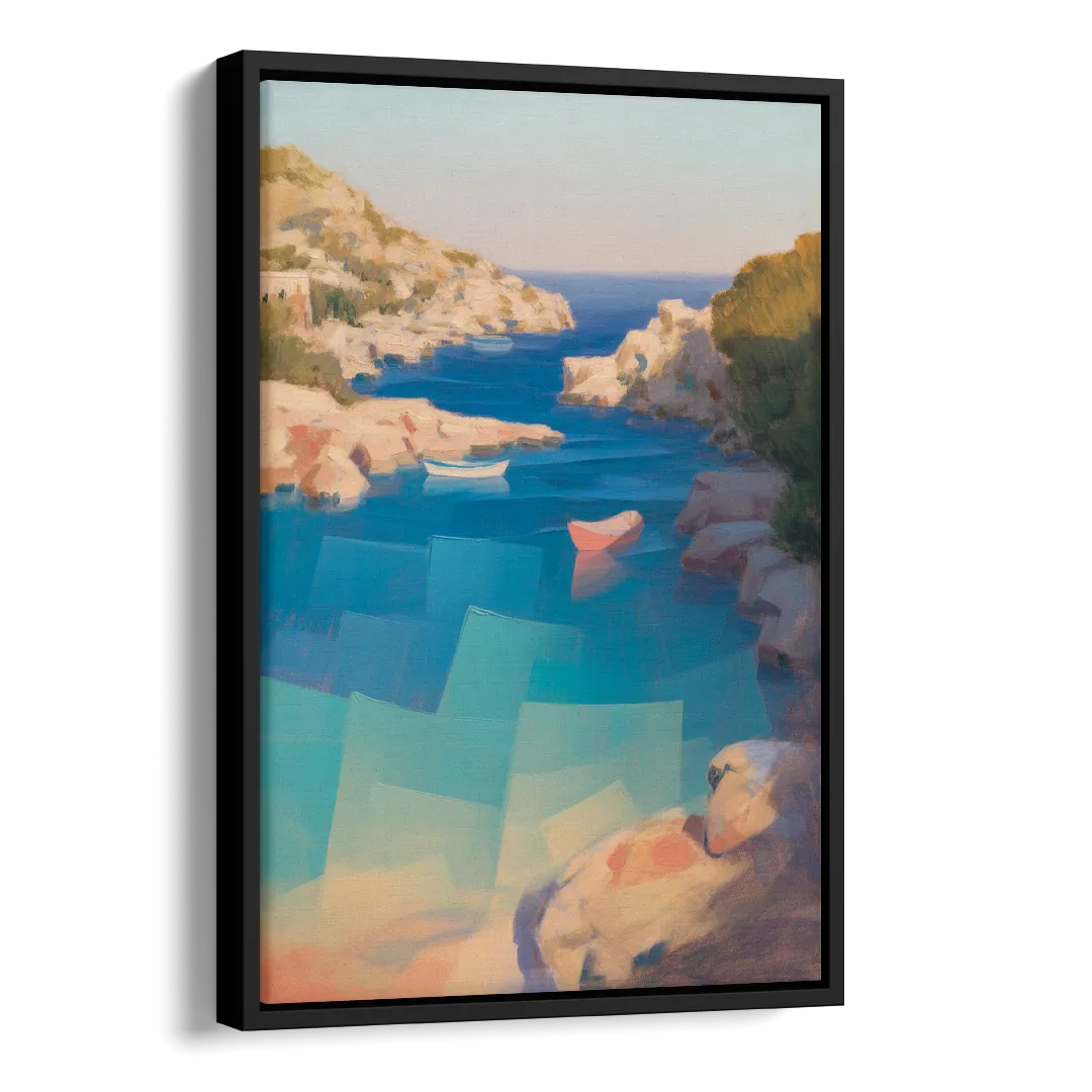 Anthony Quinn Bay Side - Black Canvas Wall Art