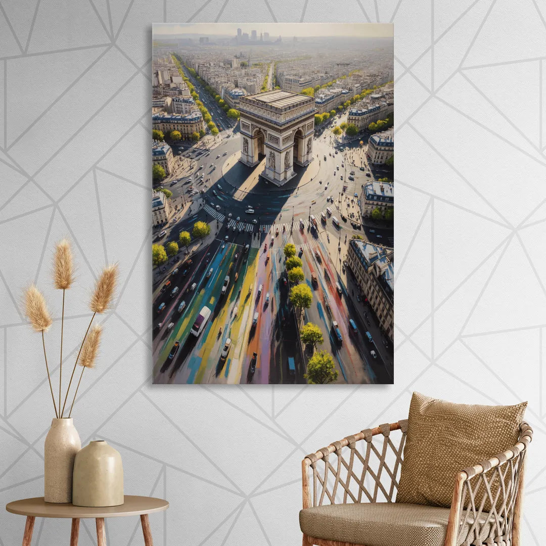 Arc de Triomphe Vista Sitting Room - Canvas Wall Art