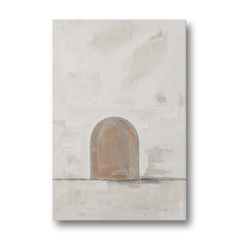 Arch Wall Art of a Brick Dust Niche - Canvas Wall Art - Front