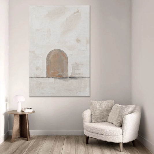 Arch Wall Art of a Brick Dust Niche - Canvas Wall Art - Sofa - 40x60