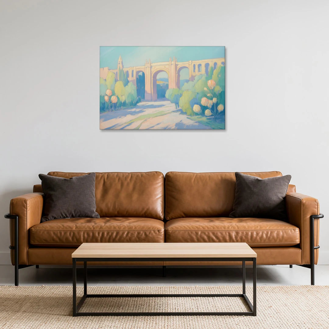Arcos de Guadalajara - Canvas Wall Art - Sofa - 36x24