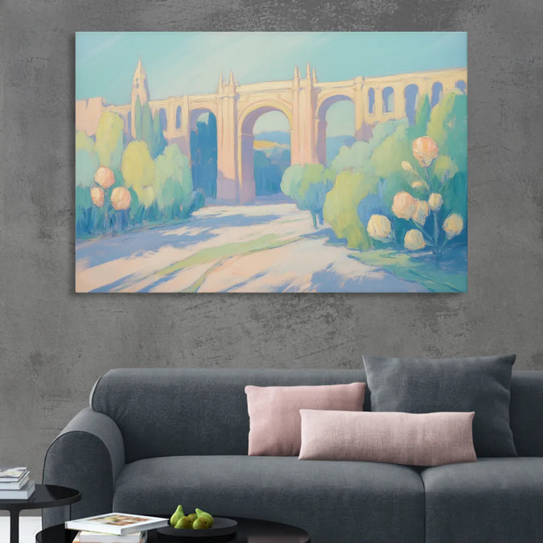 Arcos de Guadalajara Sitting Room - Canvas Wall Art