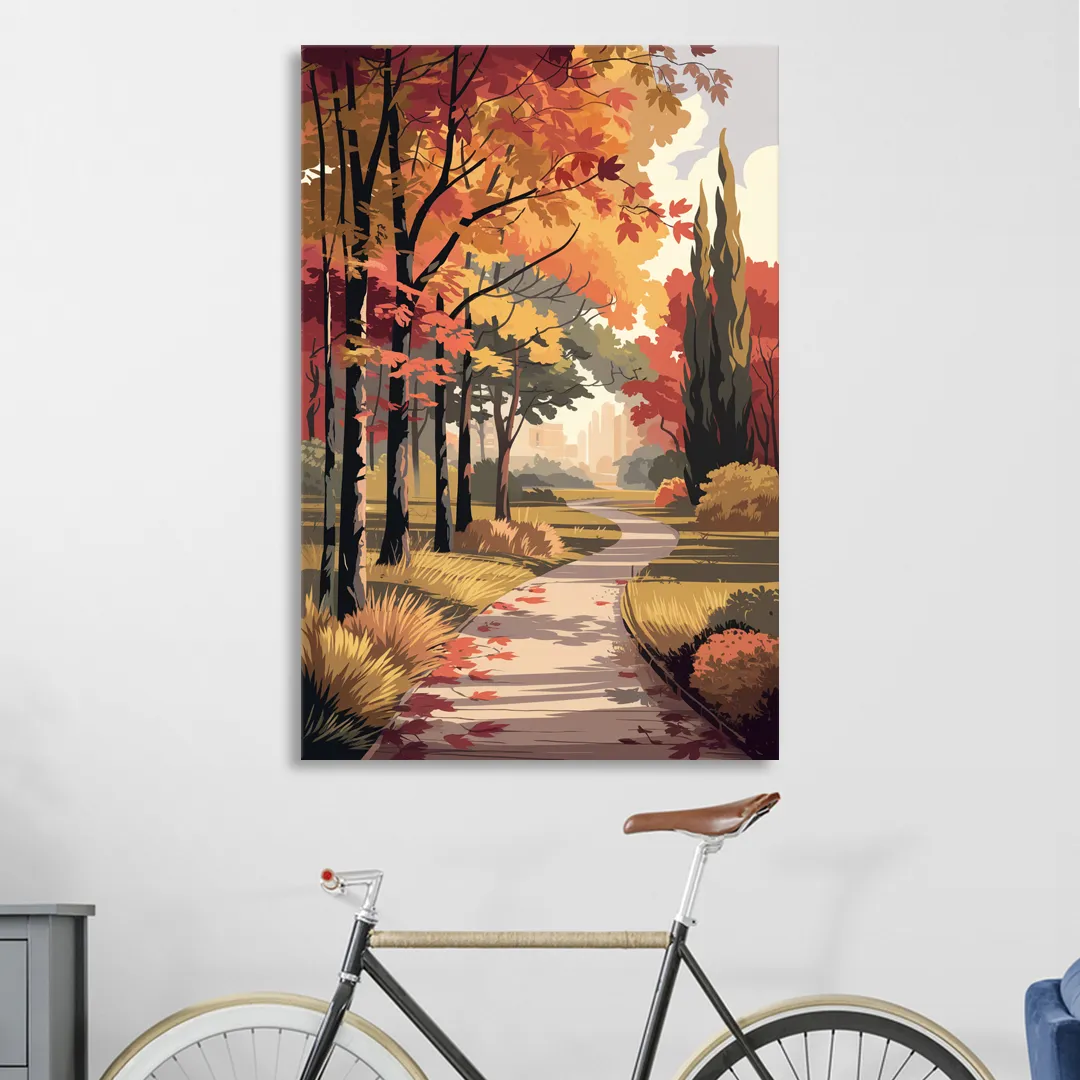 Arlington Autumn Colors Sitting Room - Canvas Wall Art