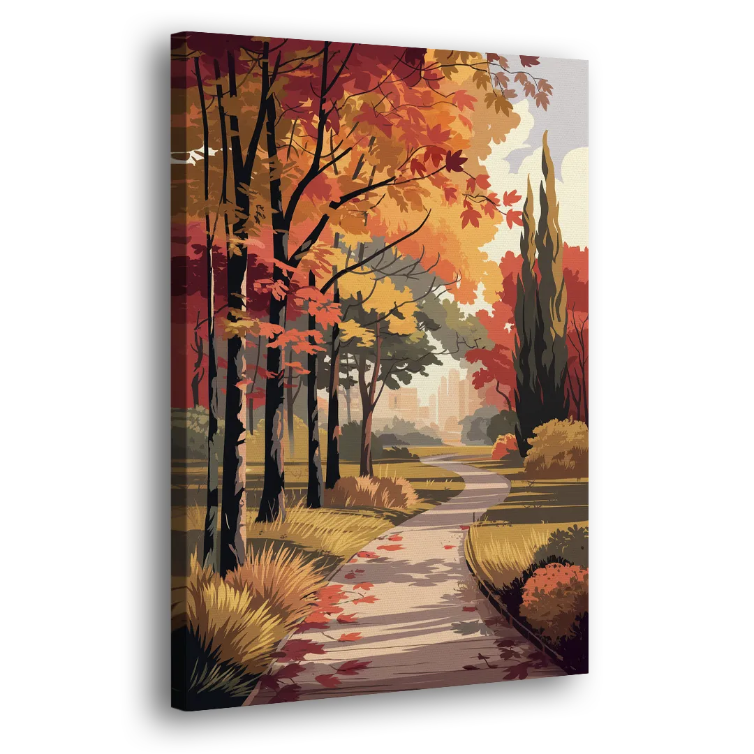 Arlington Autumn Colors Side - Canvas Wall Art