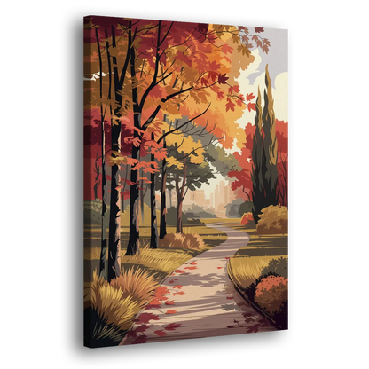 Arlington Autumn Colors Side - Canvas Wall Art