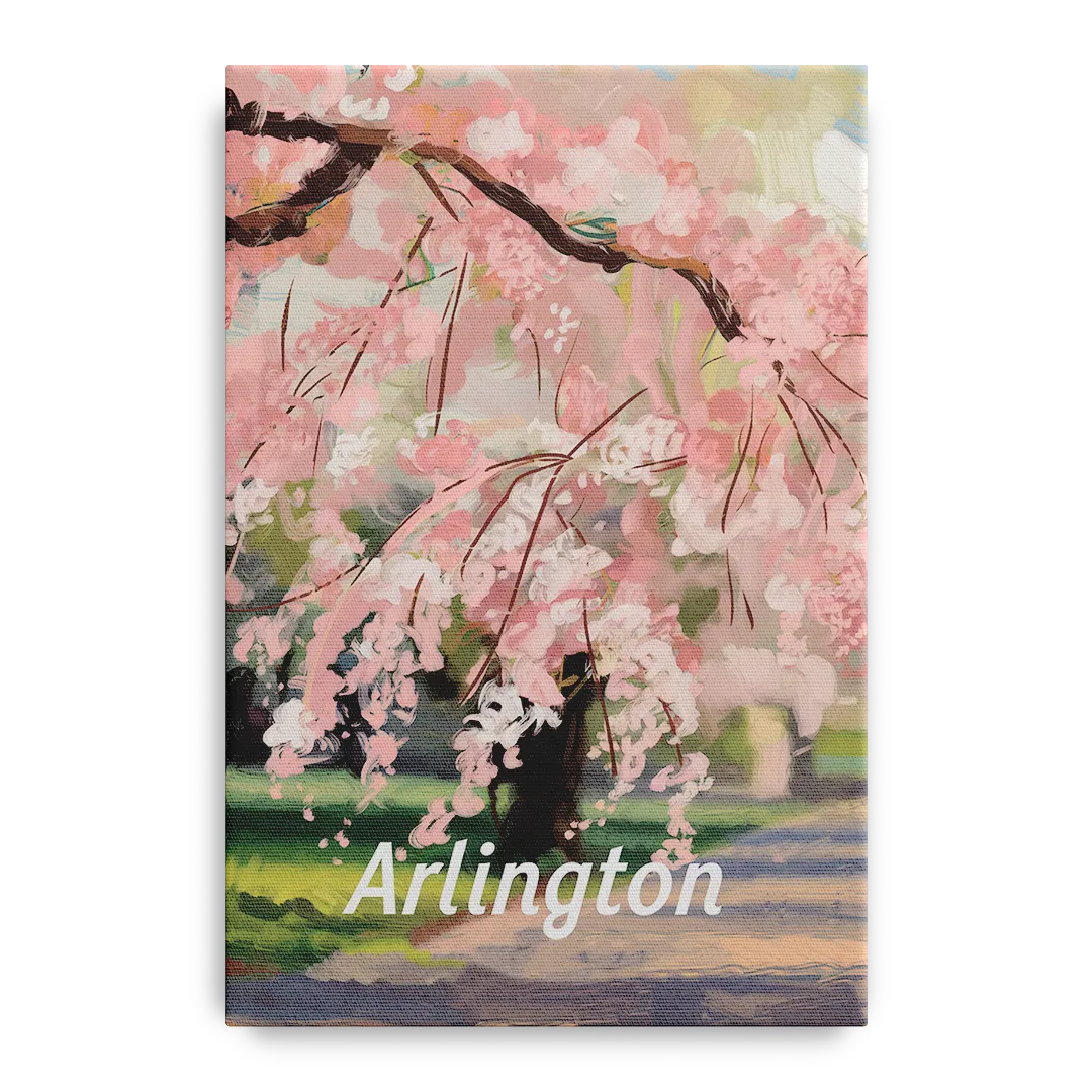 Arlington Cherry Blossoms Front - Canvas Wall Art