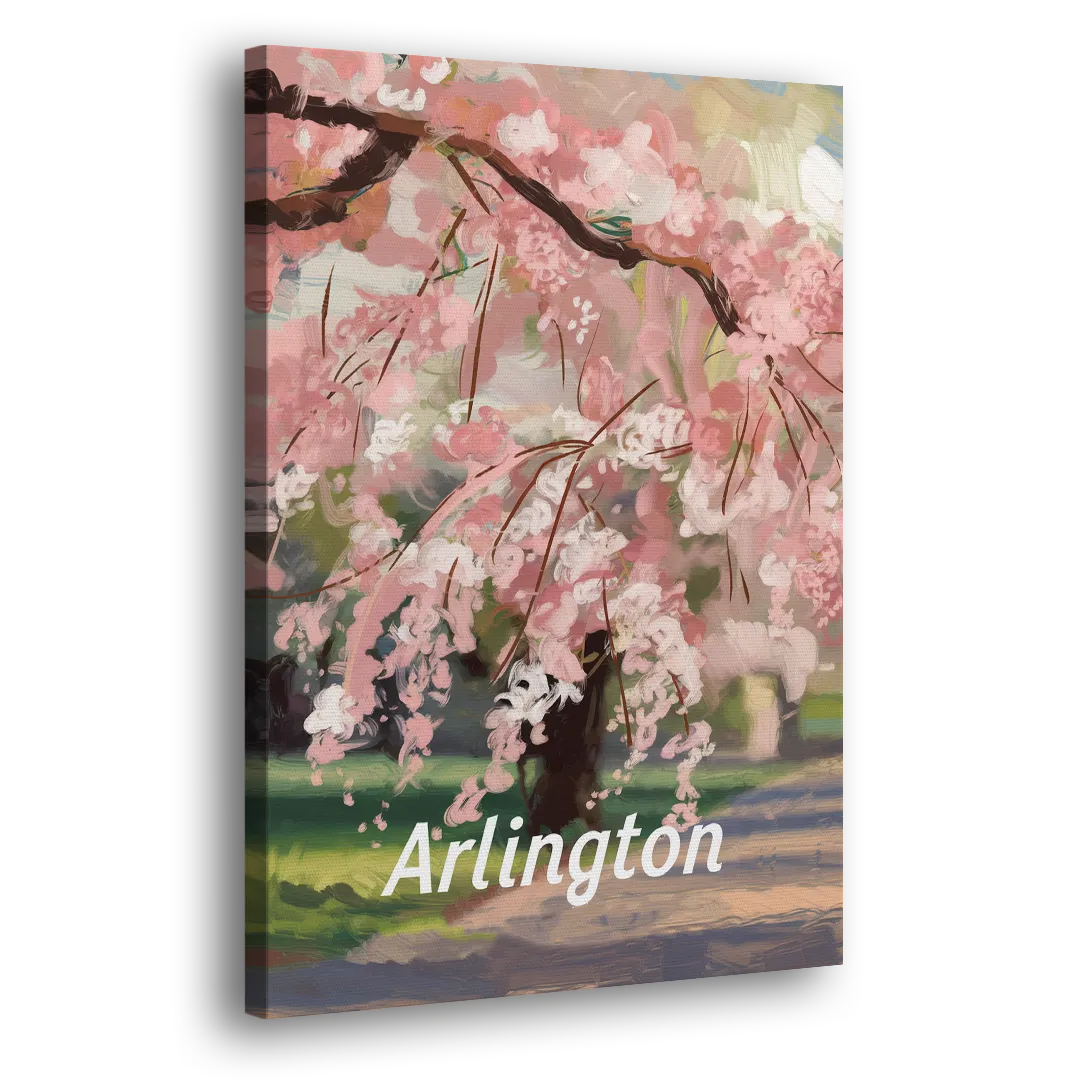 Arlington Cherry Blossoms Side - Canvas Wall Art