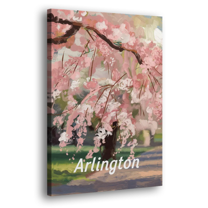 Arlington Cherry Blossoms Side - Canvas Wall Art
