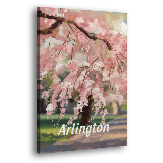Arlington Cherry Blossoms Side - Canvas Wall Art
