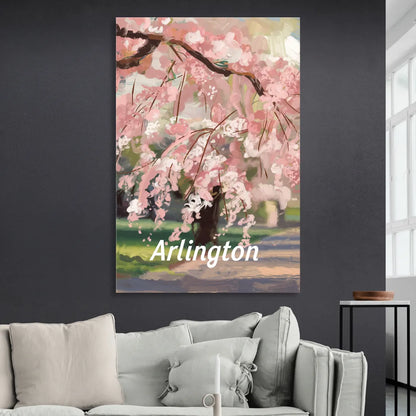 Arlington Cherry Blossoms Sitting Room - Canvas Wall Art