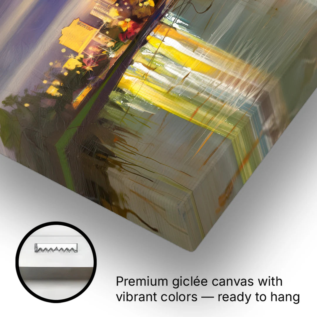 Arlington Cityscape Reflection - Canvas Wall Art - Gallery Wrap Corner