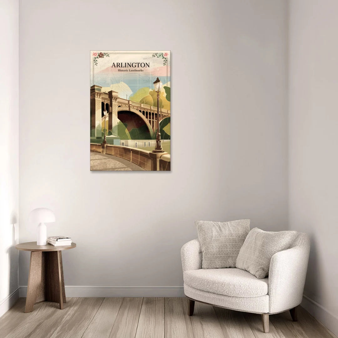 Arlington Historic Landmarks - Canvas Wall Art - Sofa - 24x36