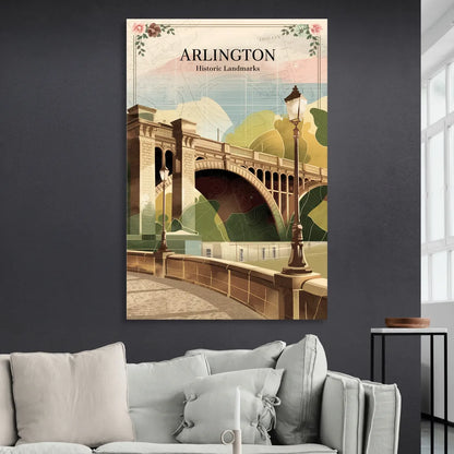 Arlington Historic Landmarks Living Room - Canvas Wall Art