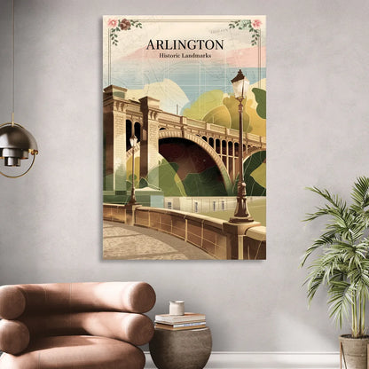 Arlington Historic Landmarks Sitting Room - Canvas Wall Art