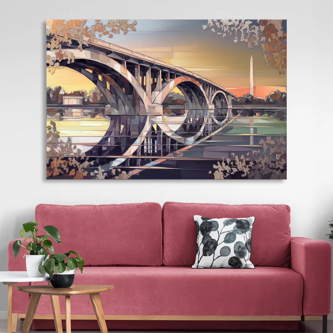 Arlington Memorial Bridge Sitting Room - Canvas Wall Art