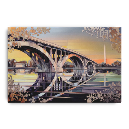 Arlington Memorial Bridge Front - Canvas Wall Art