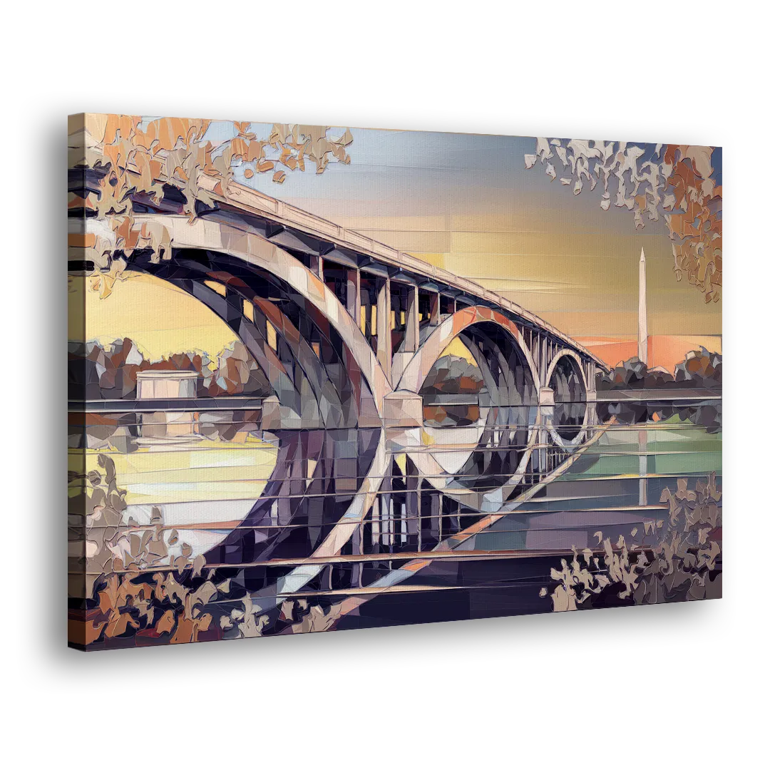 Arlington Memorial Bridge Side - Canvas Wall Art