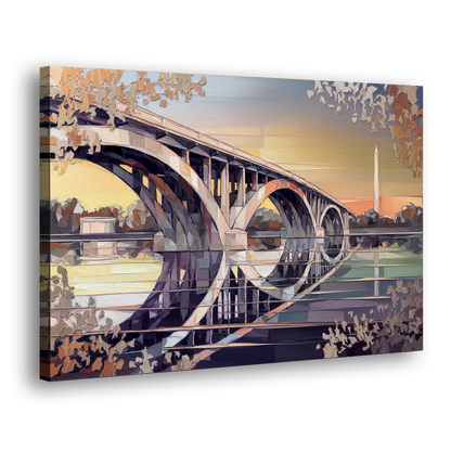 Arlington Memorial Bridge Side - Canvas Wall Art