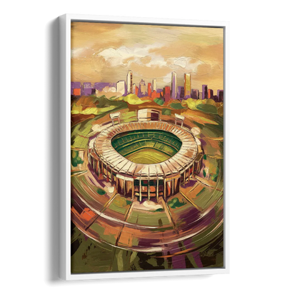 Arlington Stadium View Side - White Canvas Wall Art