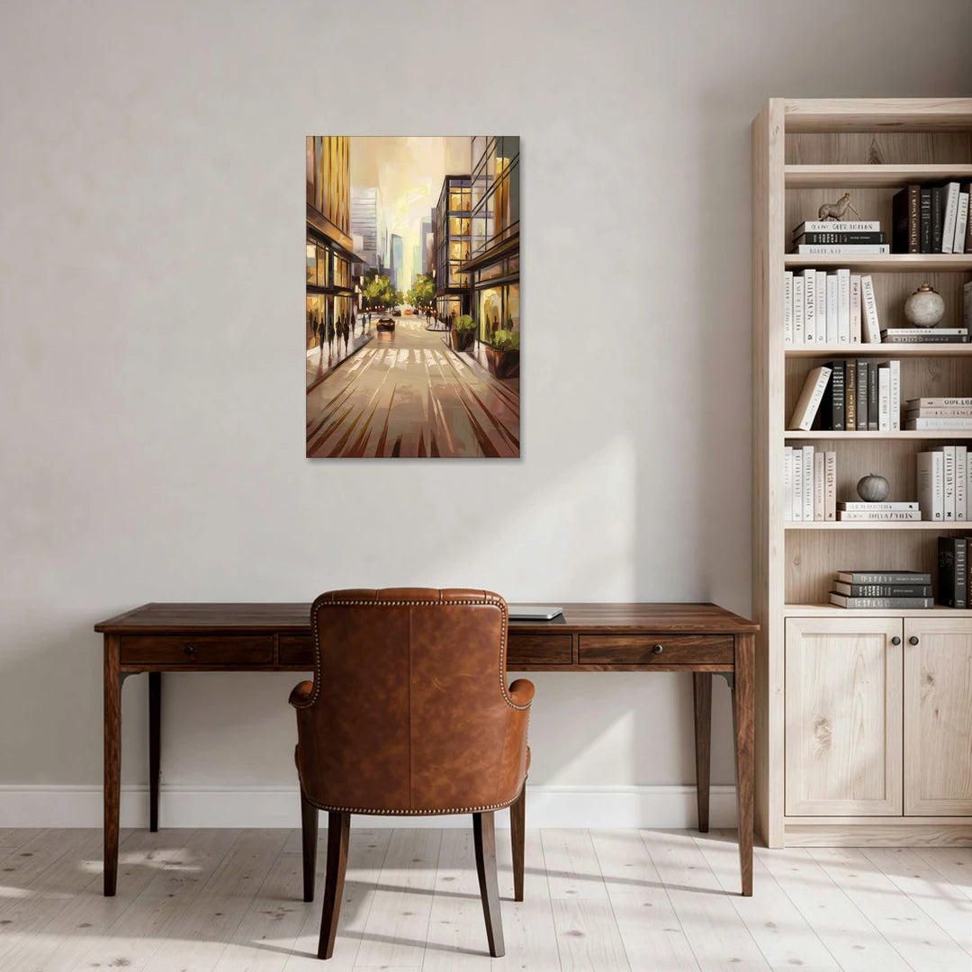 Arlington Urban Streets - Canvas Wall Art - Office - 24x36