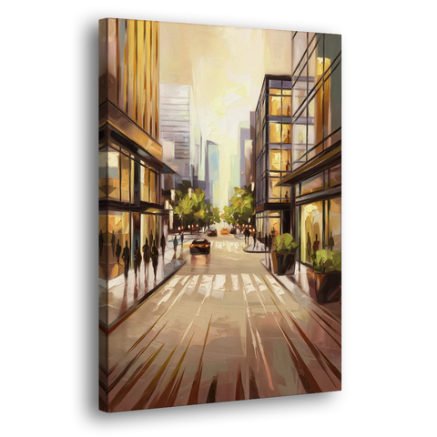 Arlington Urban Streets - Canvas Wall Art - Side