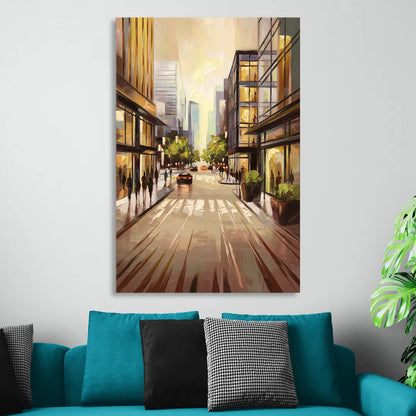 Arlington Urban Streets Sitting Room - Canvas Wall Art