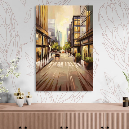 Arlington Urban Streets Living Room - Canvas Wall Art