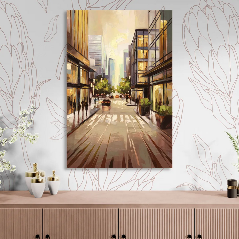Arlington Urban Streets Living Room - Canvas Wall Art