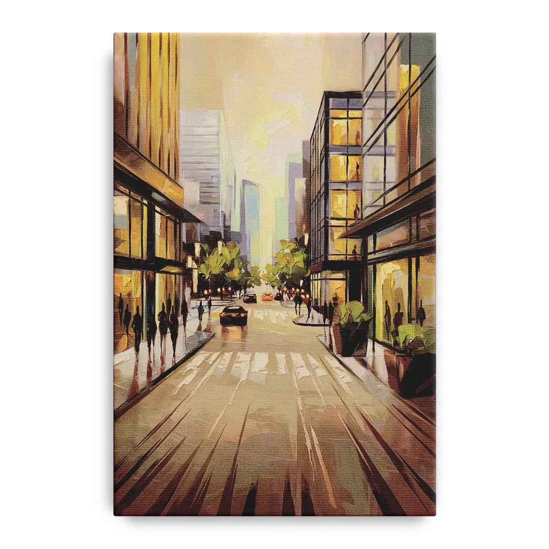 Arlington Urban Streets Front - Canvas Wall Art