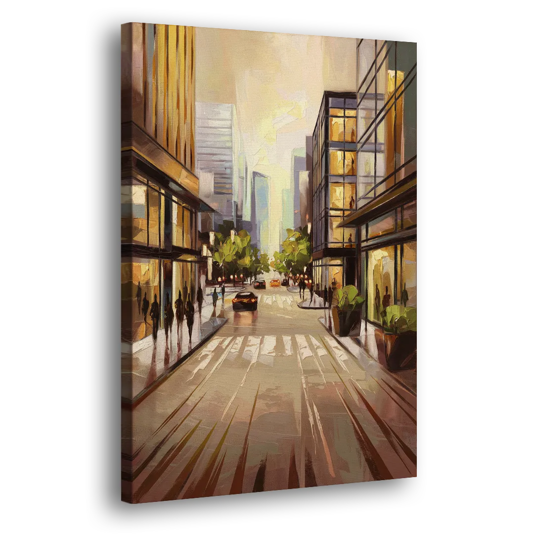 Arlington Urban Streets Side - Canvas Wall Art