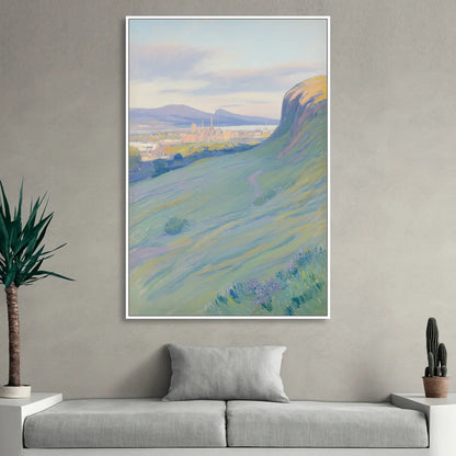 Arthur's Seat Serenity Living Room - White Canvas Wall Art