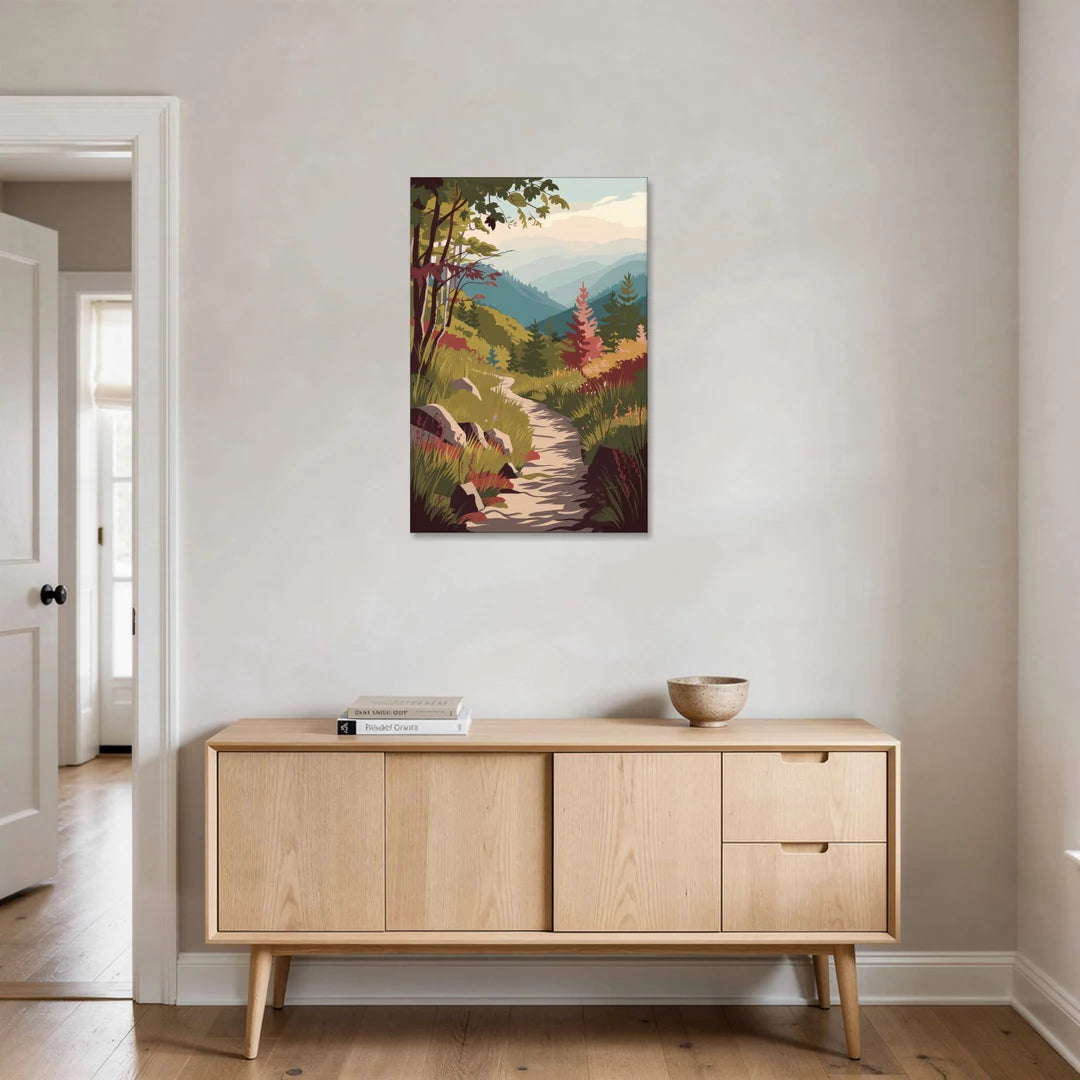 Asheville Appalachian Trail Views - Canvas Wall Art - Coffee Table - 24x36