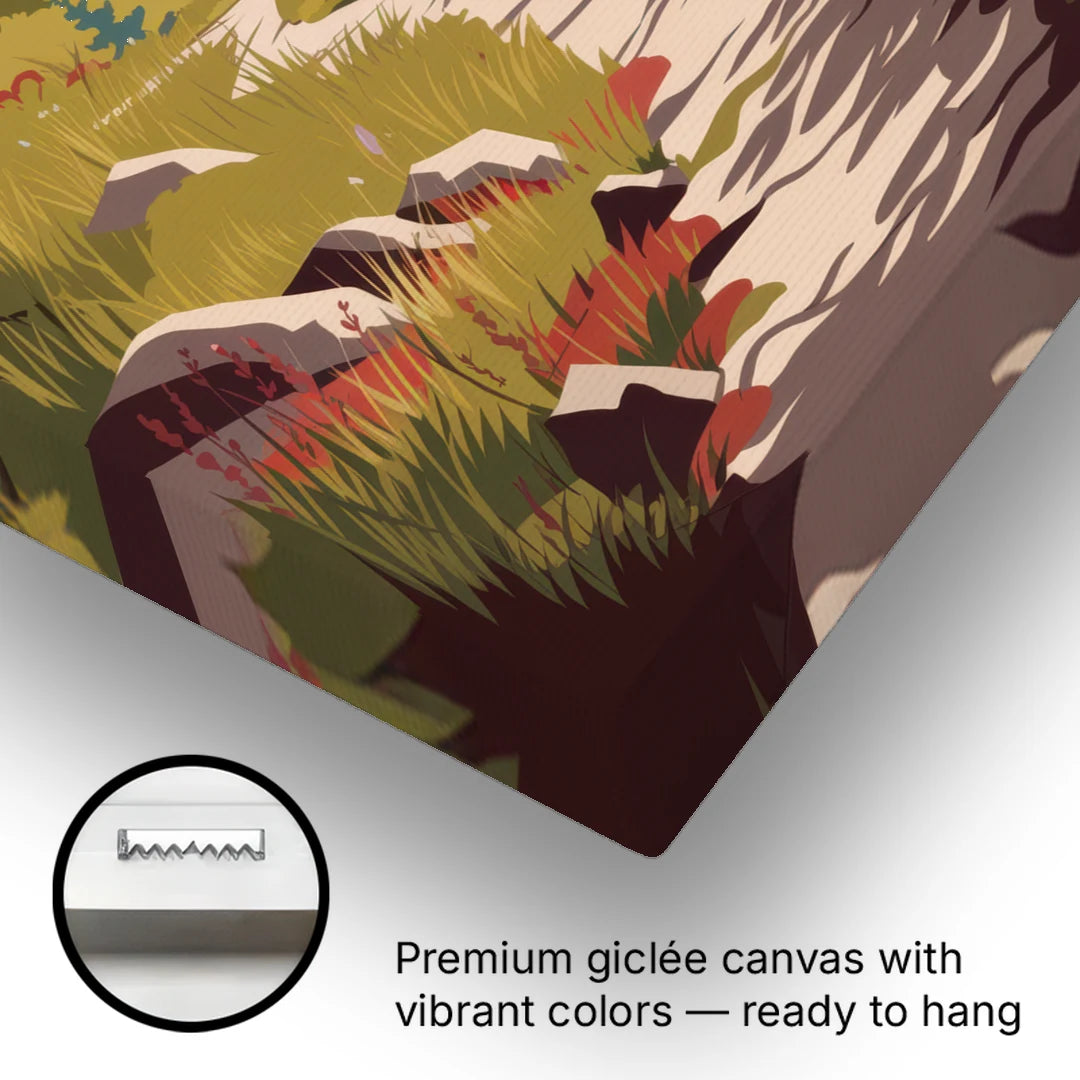Asheville Appalachian Trail Views - Canvas Wall Art - Gallery Wrap Corner
