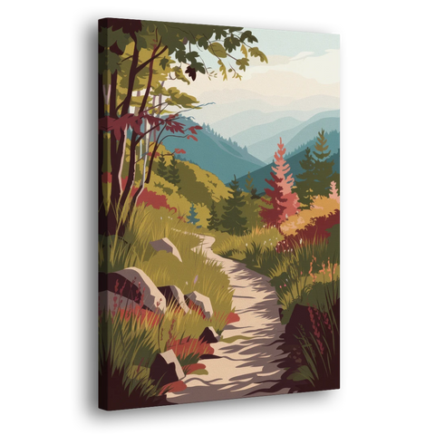 Asheville Appalachian Trail Views - Canvas Wall Art - Side