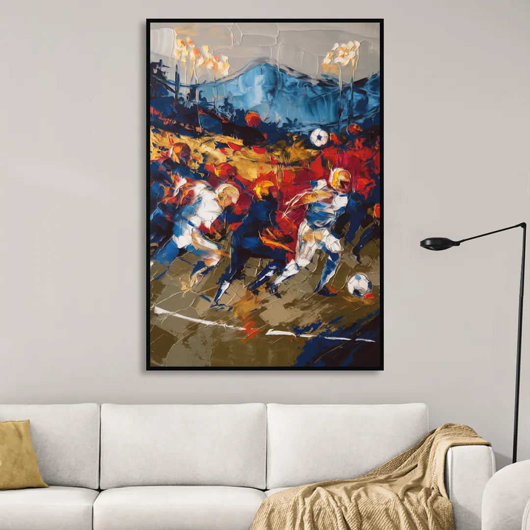 Asheville Sports Team Spirit Living Room - Black Canvas Wall Art